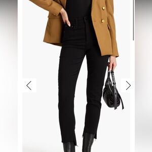 Rag & Bone High-rise jeans with frayed hem